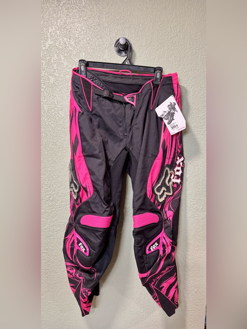 Fox Racing Black and Hot Pink Kids Motocross Elite Pants 9/10 NEW WITH TAGS